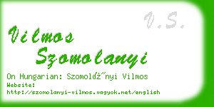 vilmos szomolanyi business card